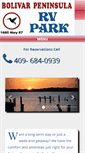 Mobile Screenshot of bolivarpeninsularvpark.com